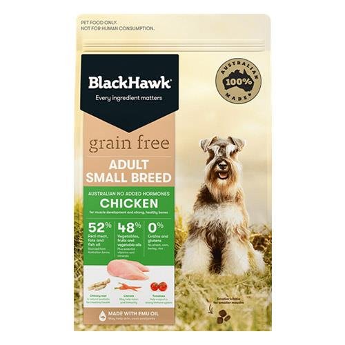 Black Hawk Grain Free Adult Small Breed Chicken Dry Dog Food  7 Kg