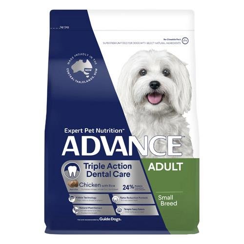 Advance Triple Action Dental Care Adult Small Breed Chicken With Rice Dry Dog Food  2.5 Kg
