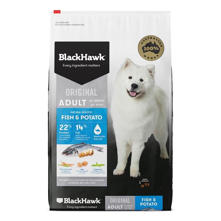 Black Hawk Original Adult Fish & Potato Dry Dog Food 10 Kg