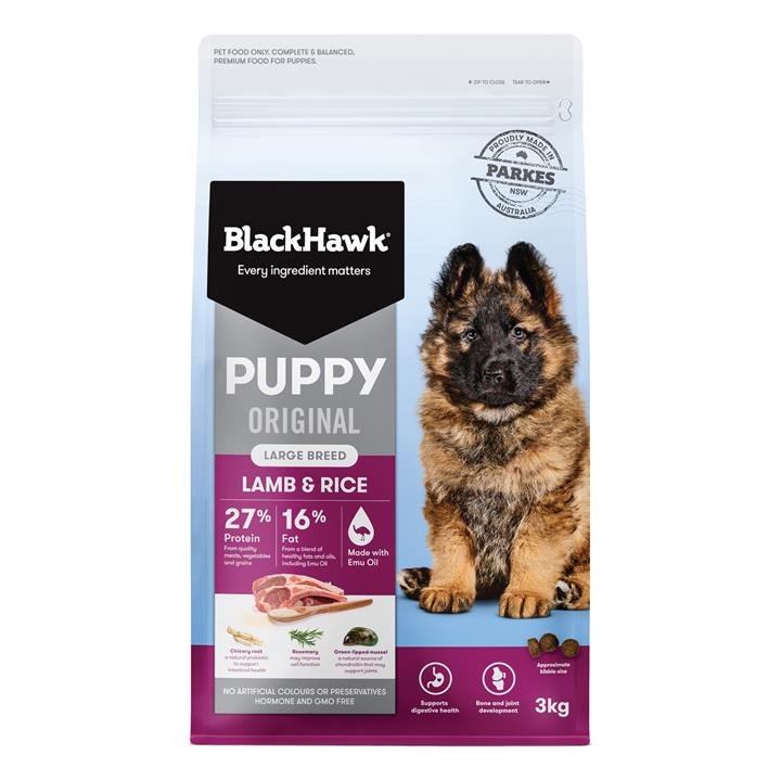 Black Hawk Original Puppy Large Breed Lamb & Rice Dry Dog Food  10 Kg