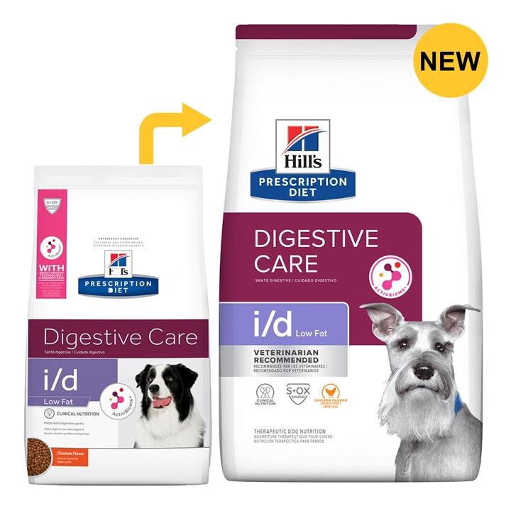 Hill's Prescription Diet I/D Low Fat Digestive Care Chicken Flavour Dry Dog Food  7.98 Kg