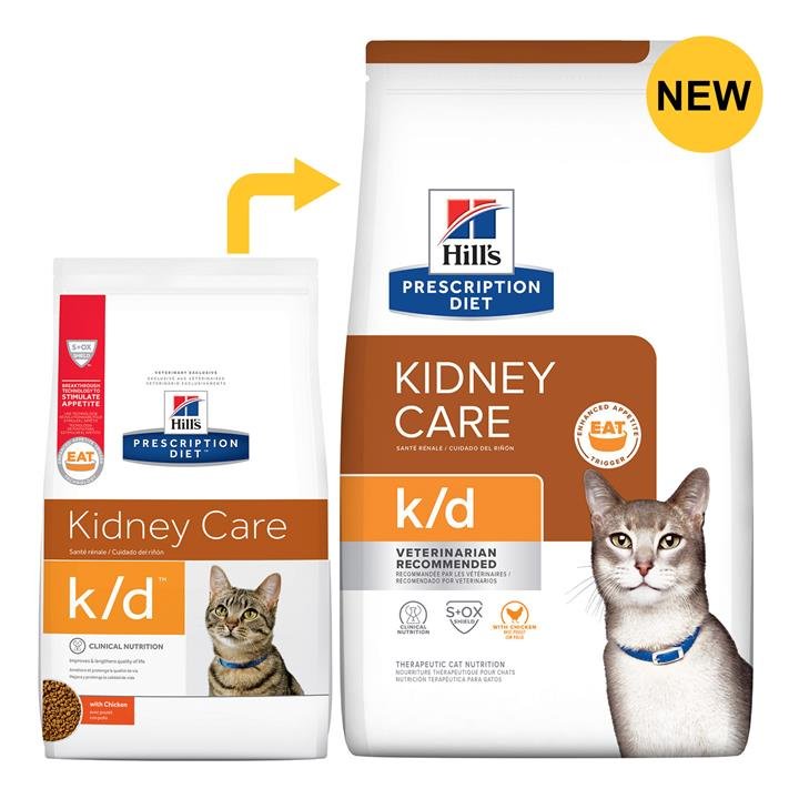 Hill's Prescription Diet K/D Kidney Care With Chicken Dry Cat Food  1.8 Kg