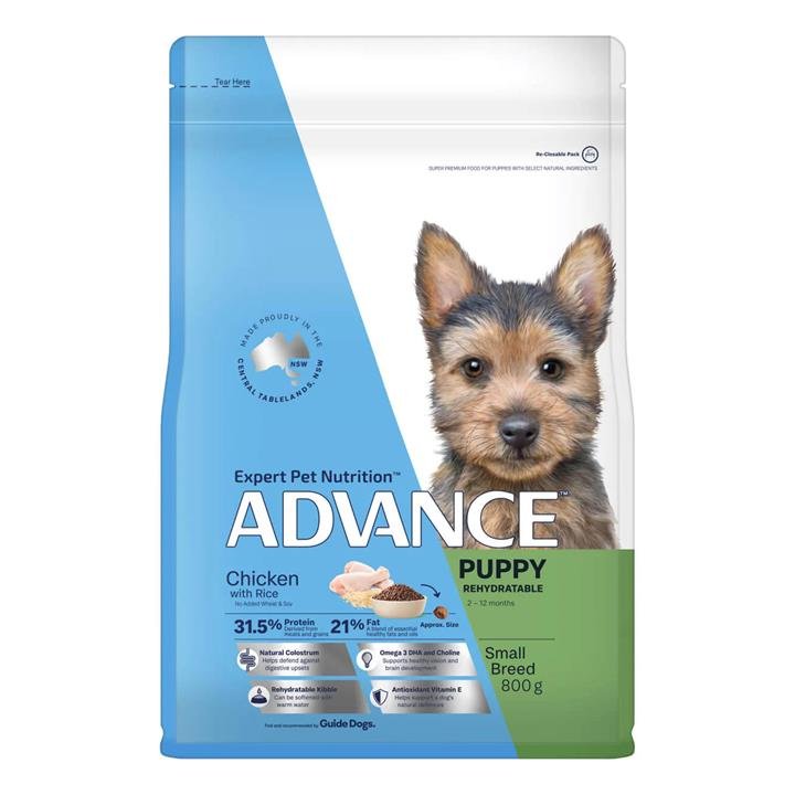 Advance Puppy Rehydratable Small Breed Chicken With Rice Dry Dog Food  800 Gm