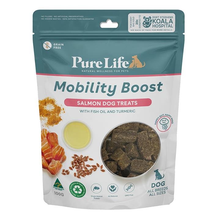 Pure Life Mobility Boost Salmon Dog Treats 100 Gm