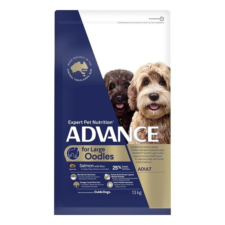 Advance Oodles Adult Large Breed Salmon With Rice Dry Dog Food  13 Kg