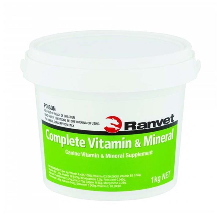 Ranvet Complete Vitamin & Mineral For Dogs 1 Kg