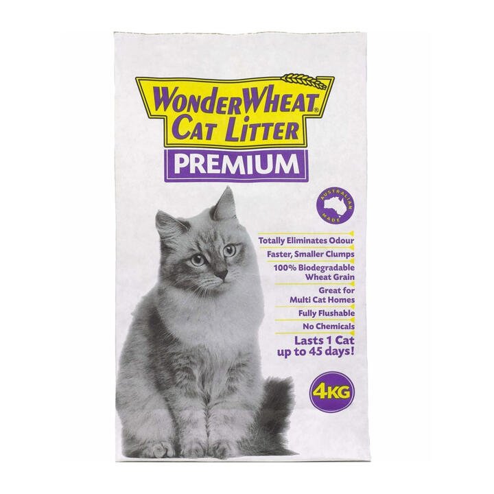 Wonder Wheat Cat Litter Premium  4 Kg