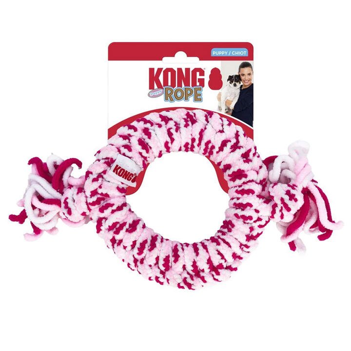 Kong Rope Puppy Toy For Dogs - Ring 1 X Medium