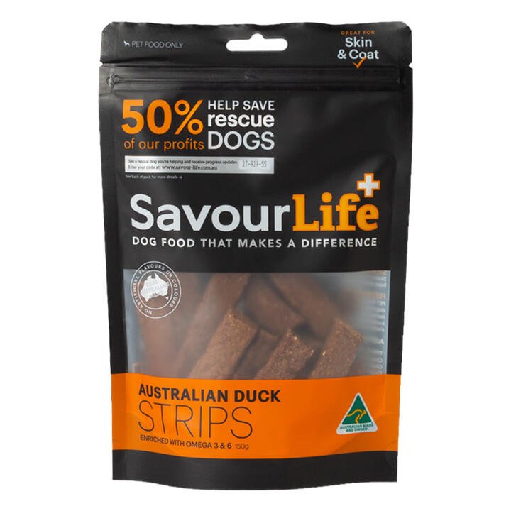 Savourlife Australian Duck Strips Treats For Dogs  150 Gm