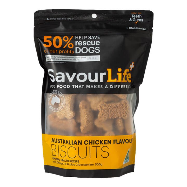 Savourlife Australian Chicken Flavour Biscuit Treats For Dogs  500 Gm