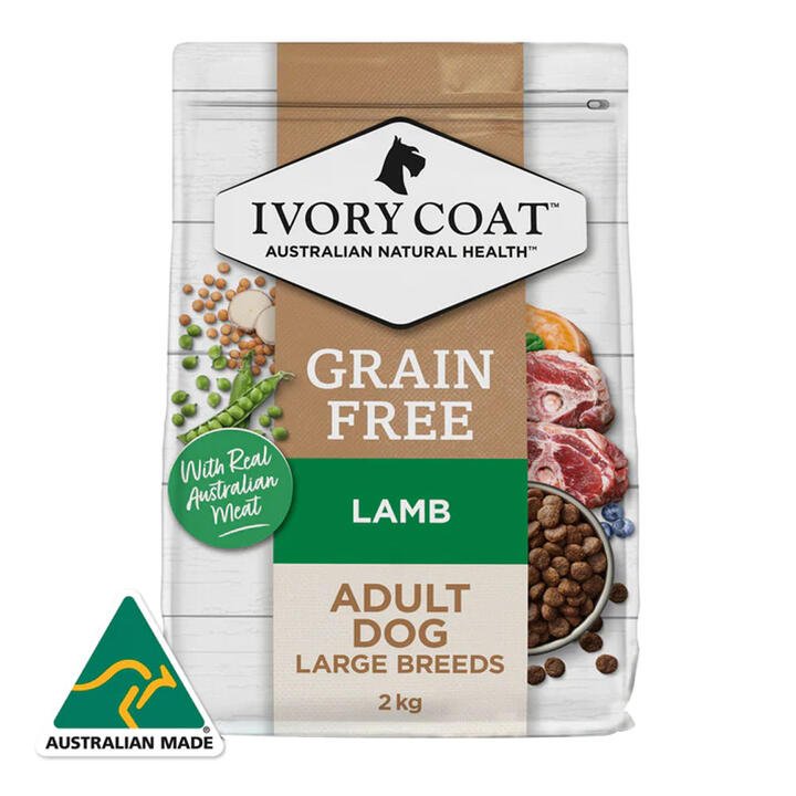 Ivory Coat Grain Free Adult Large Breeds Lamb Dry Dog Food  2 Kg