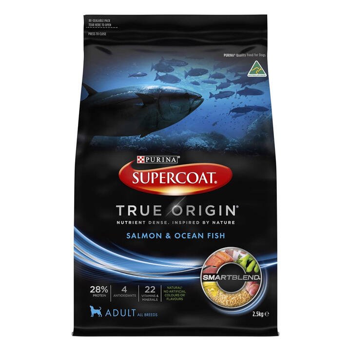 Supercoat True Origin Salmon & Ocean Fish Adult Dry Dog Food  2.5 Kg