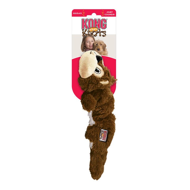Kong Knots Scrunch Squeaker Toy For Dogs - Squirrel 1 X Small/Medium