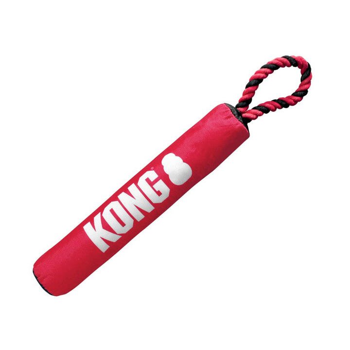 Kong Signature Crinkle Squeaker Fetch Toy For Dogs - Stick With Rope 1 X Medium