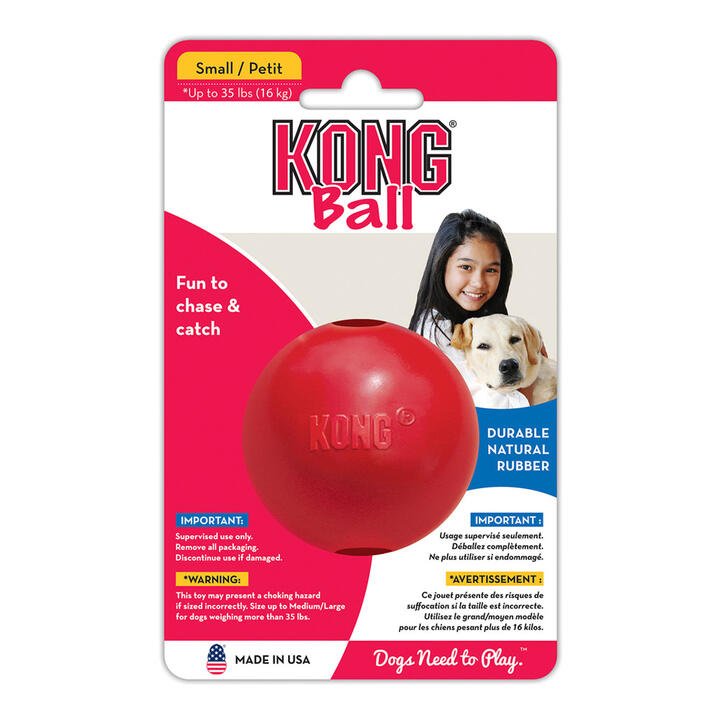 Kong Ball Rubber Toy For Dogs - Classic Red 1 X Small