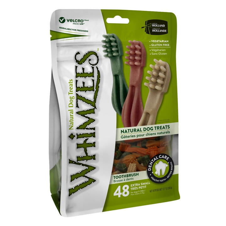 Whimzees Toothbrush Star Valuebag Extra Small Dogs 48 Piece