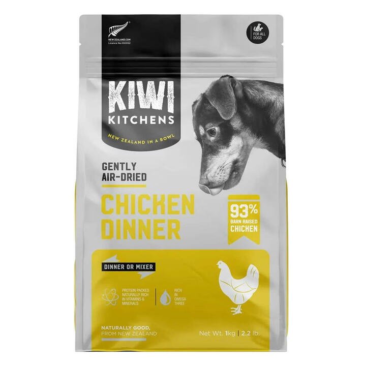Kiwi Kitchens Air Dried Chicken Dinner Dry Dog Food  1 Kg