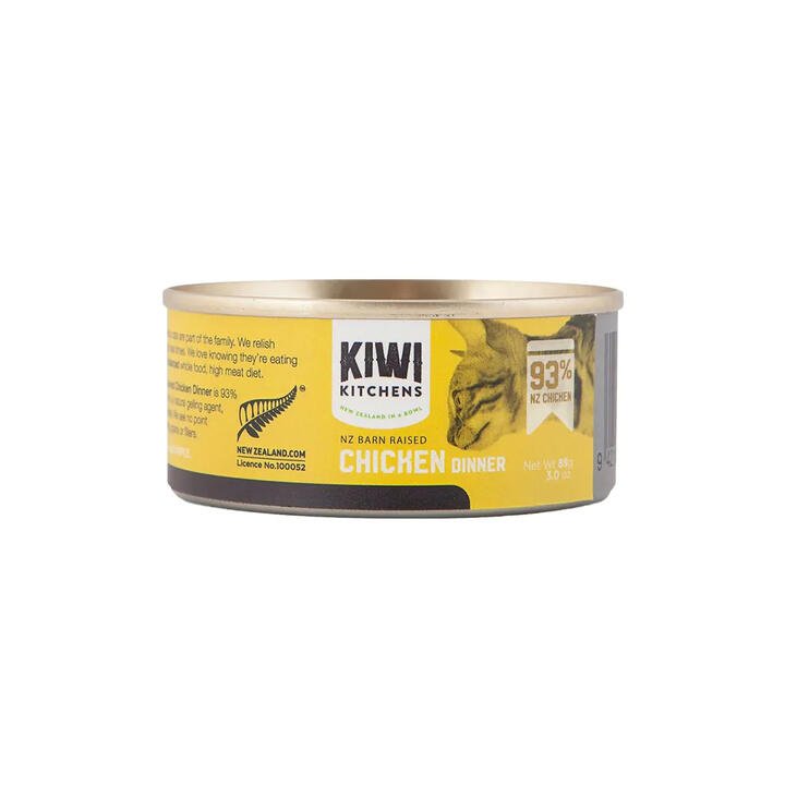 Kiwi Kitchens Nz Barn Raised Grain Free Chicken Dinner Canned Wet Cat Food 85 Gms 18 Pack