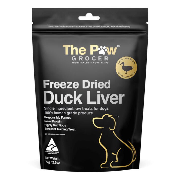 The Paw Grocer Freeze Dried Duck Liver For Dogs  72 Gm