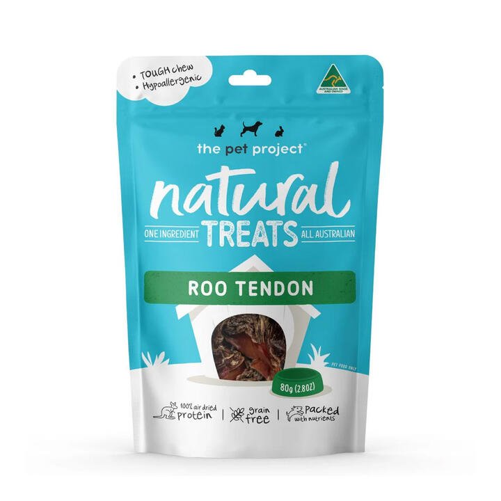 The Pet Project Natural Treats - Kangaroo Tendon  80 Gm