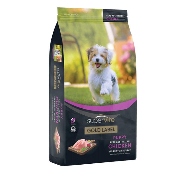 Supervite Gold Label Puppy Real Australian Chicken Dry Dog Food  7.5 Kg
