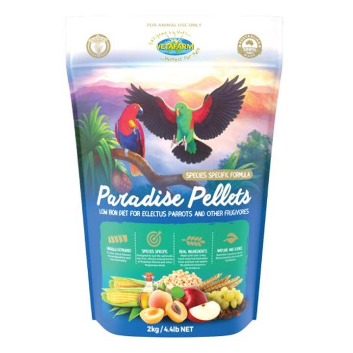 Vetafarm Paradise Pellets Bird Food  2 Kg