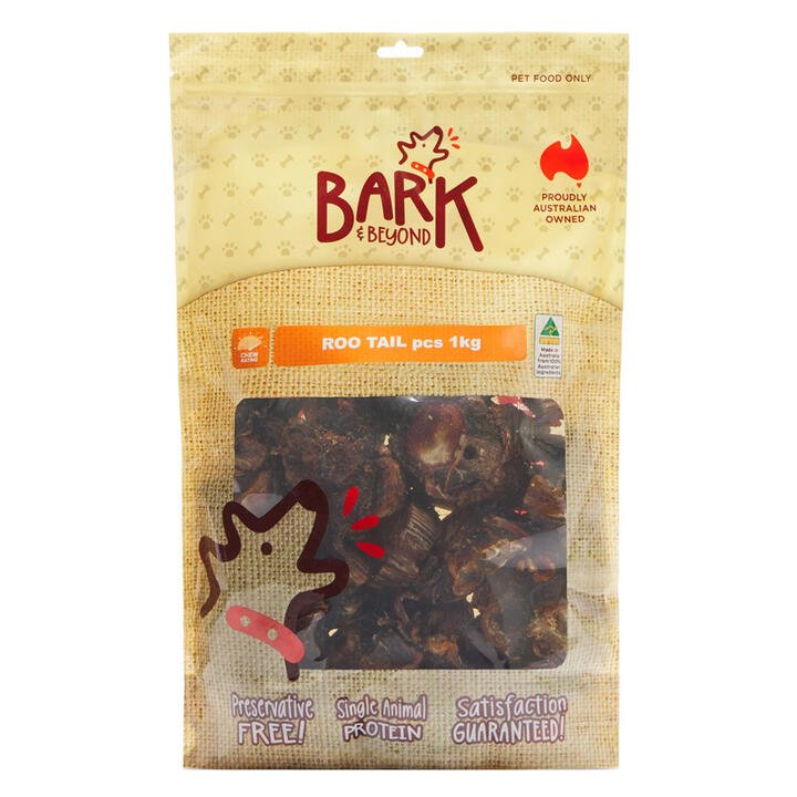 Bark & Beyond Kangaroo Tail Dog Treats 1 Kg