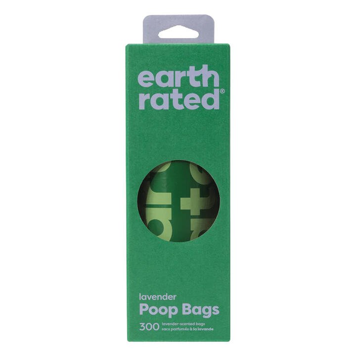 Earth Rated 300 Dog Poop Bags On Large Single Role - Lavender Scented 1 Pack