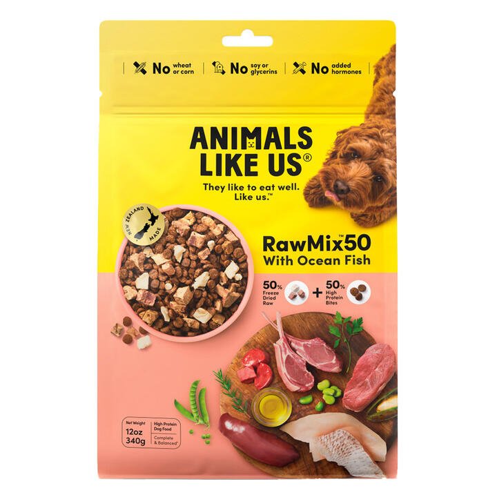 Animals Like Us Rawmix50 With Ocean Fish Dry Dog Food  340 Gm