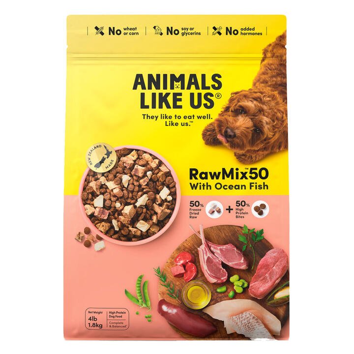 Animals Like Us Rawmix50 With Ocean Fish Dry Dog Food  1.8 Kg