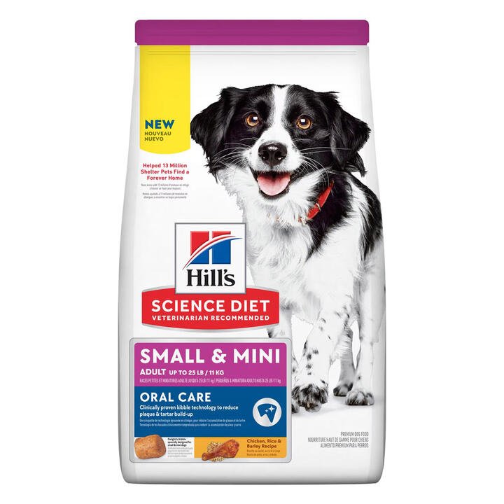 Hill's Science Diet Small & Mini Adult Oral Care Chicken, Rice & Barley Recipe Dry Dog Food 5.67 Kg