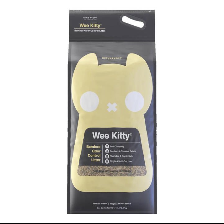 Rufus & Coco Wee Kitty Bamboo Odor Control Cat Litter  9 Kg