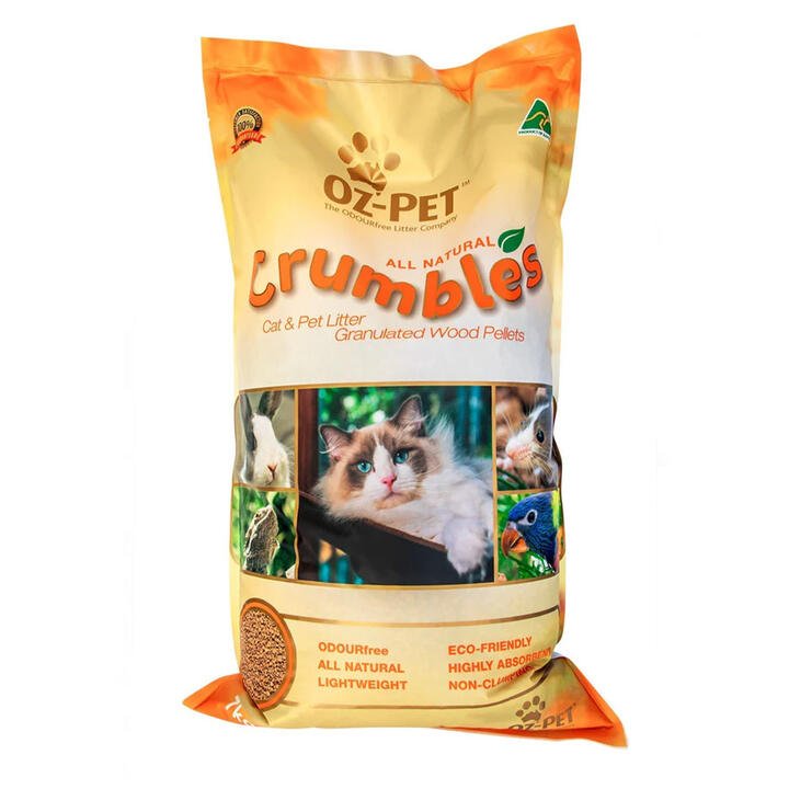 Oz-Pet All Natural Crumbles Cat & Pet Litter  7 Kg