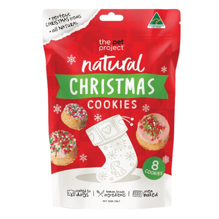 The Pet Project Christmas Cookies Natural Dog Treats  1 Pack