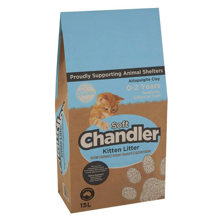 Chandler Soft Natural Kitten Litter  15 Litres