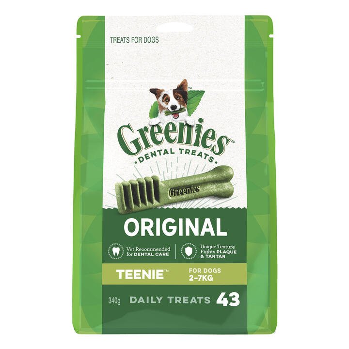 Greenies Original Dental Dog Treats Teenie 2 - 7kg 340 Gm