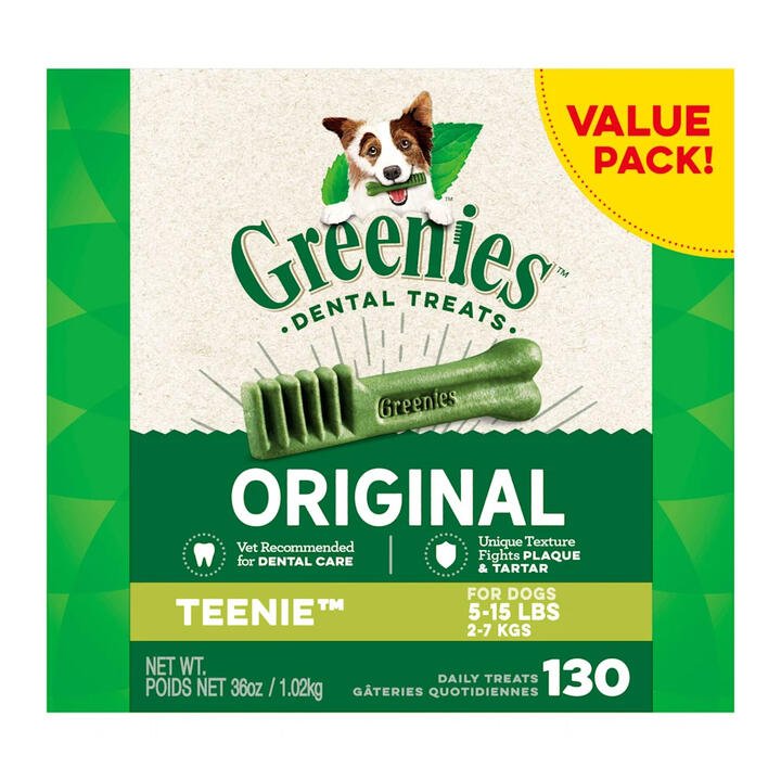 Greenies Original Dental Dog Treats Teenie 2 - 7kg 1 Kg