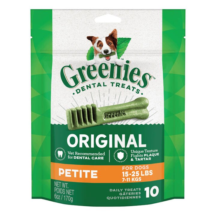 Greenies Original Dental Dog Treats Petite 7 - 11kg 170 Gm