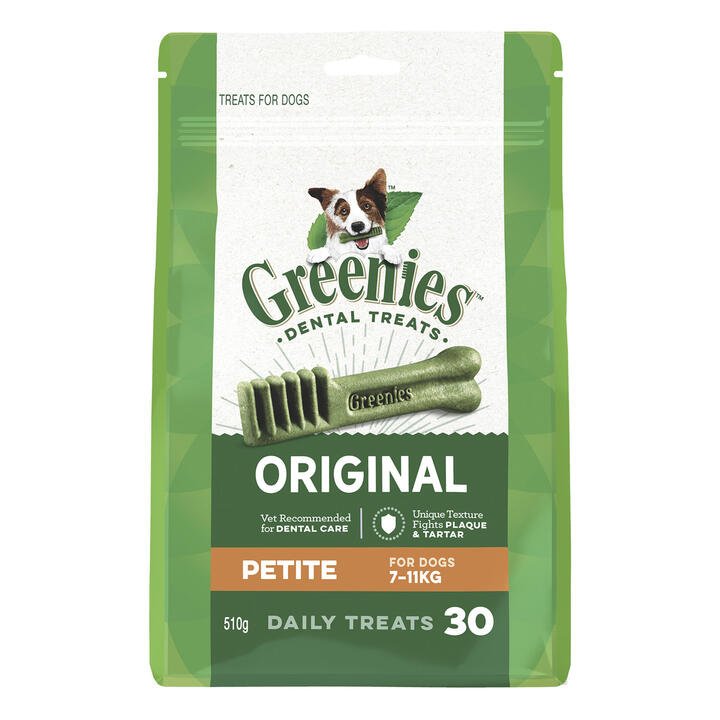 Greenies Original Dental Dog Treats Petite 7 - 11kg 510 Gm