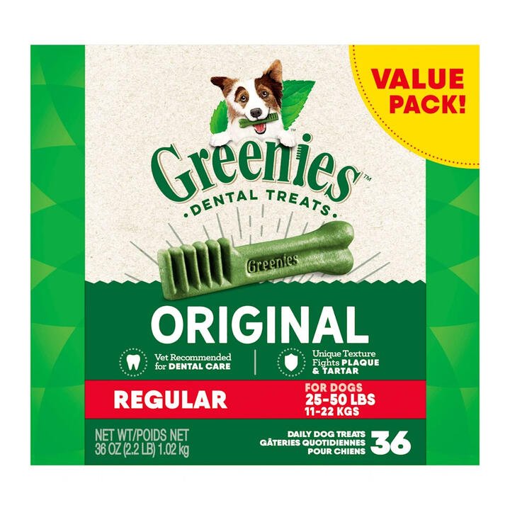 Greenies Original Dental Dog Treats Regular 11 - 22kg 1 Kg
