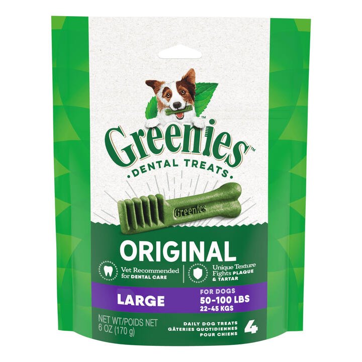 Greenies Original Dental Dog Treats Large 22 - 45kg 170 Gm