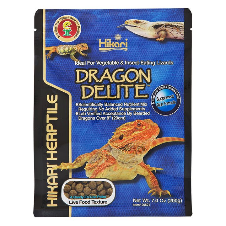 Hikari Dragon Delite Vegetable & Insect-Eating Lizard Food  200 Gm