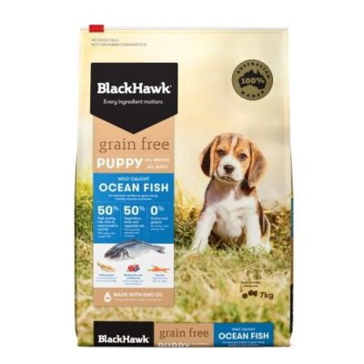Black Hawk Grain Free Puppy Ocean Fish Dry Dog Food  7 Kg