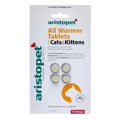Aristopet All Wormer Tablets For Cats And Kittens For Cats/Kittens 4 Tablets