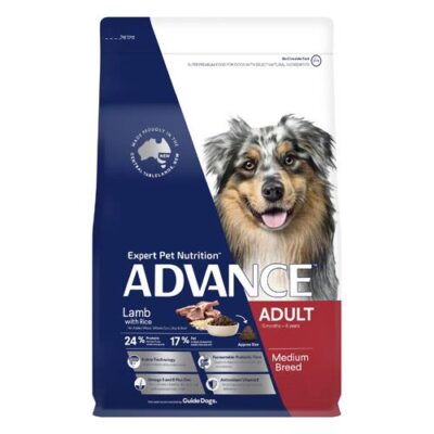 Advance Adult Medium Breed Lamb With Rice Dry Dog Food  3 Kg