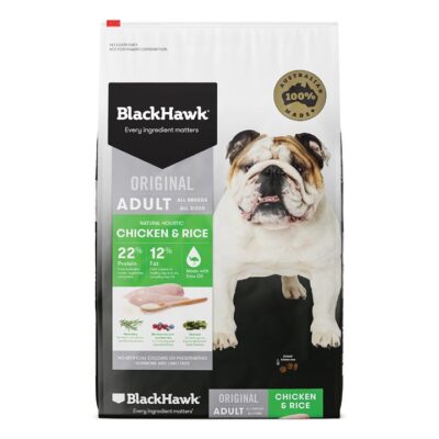Black Hawk Original Adult Chicken & Rice Dry Dog Food   10 Kg