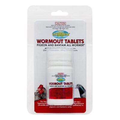 Vetafarm Wormout Tablets For Pigeons And Bantams  50 Tablets