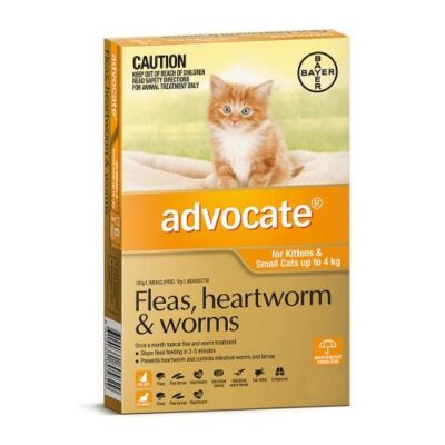 Advocate Small Under 4kg Orange 3 pack