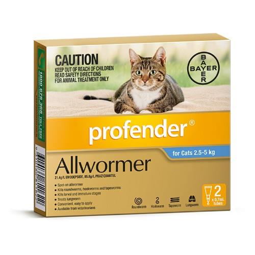 Profender Allwormer Medium Blue 2 pack