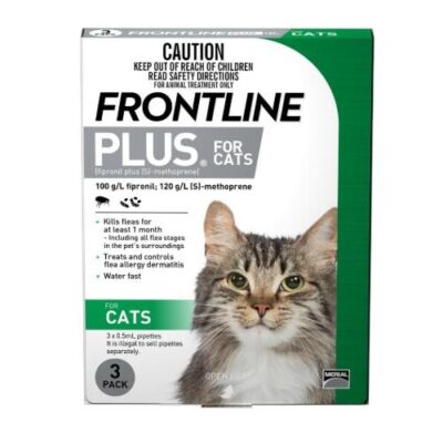 Frontline Plus Cat Green 3 pack